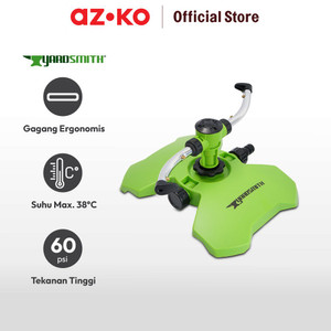 AZKO Yardsmith Penyiram Kebun Whirling Sprinkler Plastik Base - Hijau