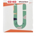 AZKO Ataru Patch Baju Huruf U - Hijau