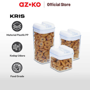 AZKO Kris Set 6 Pcs Stoples Kedap Udara - Putih