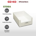 AZKO Stora 21X14X7.5 Cm Kotak Penyimpanan Serbaguna Short - Putih
