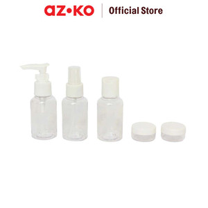 AZKO Ataru Set 5 Pcs Botol Travel - Putih