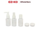 AZKO Ataru Set 5 Pcs Botol Travel - Putih