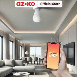AZKO Krisbow Bohlam Led Smart Bluetooth 8.5 Watt Rgbcw