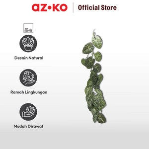 AZKO Arthome Tanaman Artifisial Garland Evergreen Lotus Leaf - Hijau