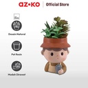 AZKO Arthome Tanaman Artifisial Sukulen Dengan Pot Drink