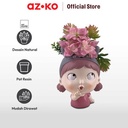 AZKO Arthome Tanaman Artifisial Sukulen Dengan Pot Anima Think