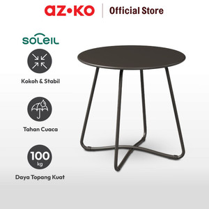 AZKO Soleil Estelle Meja Sisi Big - Hitam