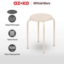 AZKO Soleil Bangku Metal - Krem Gummy