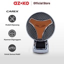 AZKO Carex Noblesse Power Handle Setir Mobil Carbon - Cokelat/Silver