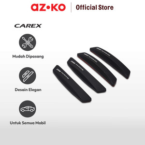 AZKO Carex Set 4 Pcs Genova Pelindung Pintu Mobil Slim Cut - Hitam