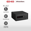 AZKO Klaz 42x37x20 Cm Brankas Hotel Layar Sentuh Hob - Hitam