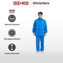 AZKO Otto Klasse Ukuran Xxxl Jas Hujan Dengan Reflector Pvc - Biru