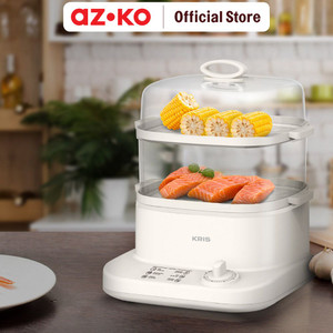 AZKO Kris 6 Ltr Pengukus Makanan 800 Watt - Putih