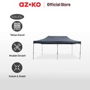 AZKO Soleil 3X6 mtr Tenda Gazebo Lipat V2 - Hitam