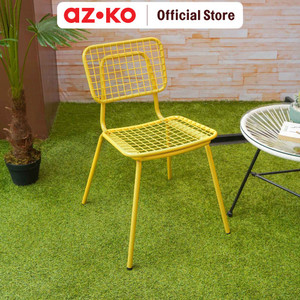 AZKO Soleil Gingham Kursi Teras - Kuning