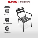 AZKO Soleil Nero Kursi Teras Berlengan - Hitam