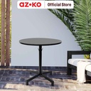 AZKO Soleil Nero Meja Teras Round - Hitam