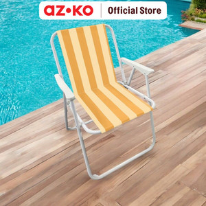AZKO Soleil Kursi Teras Stripe Spring - Oranye