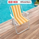 AZKO Soleil Kursi Teras Stripe Spring - Oranye