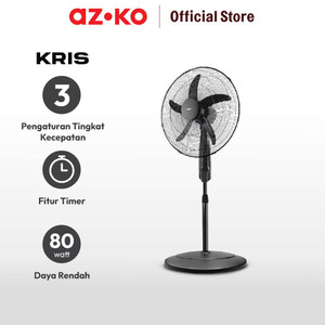 AZKO Kris 20 Inci Kipas Angin Lantai - Hitam