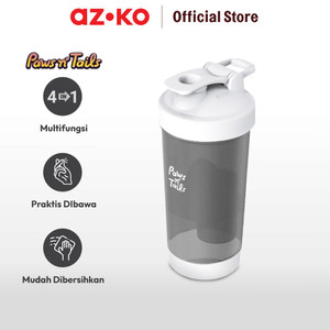 AZKO Paws N Tail Botol Minum Hewan Travel 4 In 1 - Abu-Abu
