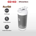 AZKO Paws N Tail Botol Minum Hewan Travel 4 In 1 - Abu-Abu