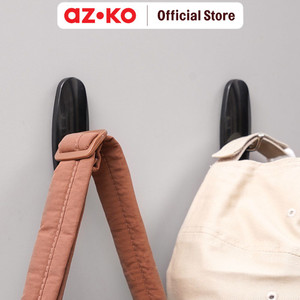 AZKO Stora Set 2 Pcs Gantungan Dinding Permanen - Hitam