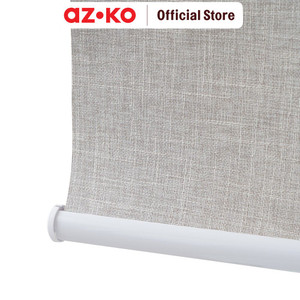 AZKO Forhom 90x200 Cm Roller Blind Blackout Textured - Abu-Abu