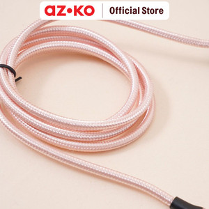AZKO Ataru Kabel Charger Lightning Nylon Braided - Pink