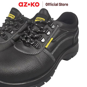 AZKO Krisbow Ukuran 40 Argon Sepatu Pengaman 4 inci - Hitam Safety Shoes Pengaman Kaki Perlengkapan Industri Peralatan Keamanan