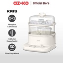 AZKO Kris 6 Ltr Pengukus Makanan 800 Watt - Putih