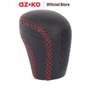 AZKO Sparco Kepala Tuas Gigi Mobil Carbon Leather - Merah
