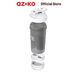 AZKO Paws N Tail Botol Minum Hewan Travel 4 In 1 - Abu-Abu