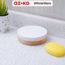 AZKO Stora Tempat Sabun Batang Polyresin - Putih