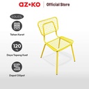 AZKO Soleil Gingham Kursi Teras - Kuning