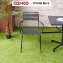 AZKO Soleil Nero Kursi Teras Berlengan - Hitam