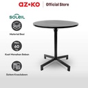 AZKO Soleil Nero Meja Teras Round - Hitam
