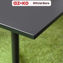 AZKO Soleil Nero Meja Teras Rectangle - Hitam