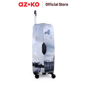 AZKO Passport Ukuran Xl Sarung Koper Monochrome London