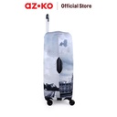 AZKO Passport Ukuran Xl Sarung Koper Monochrome London