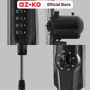 AZKO Kris 20 Inci Kipas Angin Lantai - Hitam