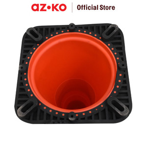 AZKO Krisbow 70 Cm Kerucut Lalu Lintas Pvc Dengan Base - Orange/Hitam