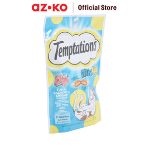 AZKO Temptation 75 Gr Camilan Kucing Mix Ups Tuna, Salmon, & Shrimp