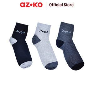 AZKO Alph Set 3 Pasang Kaus Kaki Pria Value Quarter V2