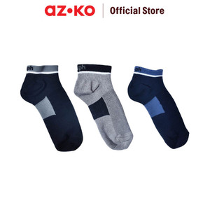 AZKO Alph Set 3 Pasang Kaos Kaki Pria Value Ankle