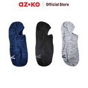 AZKO Alph Set 3 Pasang Kaos Kaki Pria No Show Premium V2