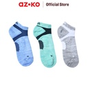 AZKO Alph Set 3 Pasang Kaos Kaki Pria Ankle Premium V2