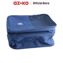 AZKO Passport Tas Organizer Sepatu Dengan Trolley Strap - Biru Navy
