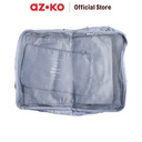 AZKO Passport Set 6 Pcs Tas Organizer - Abu-Abu