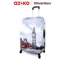 AZKO Passport Ukuran M Sarung Koper Monochrome London